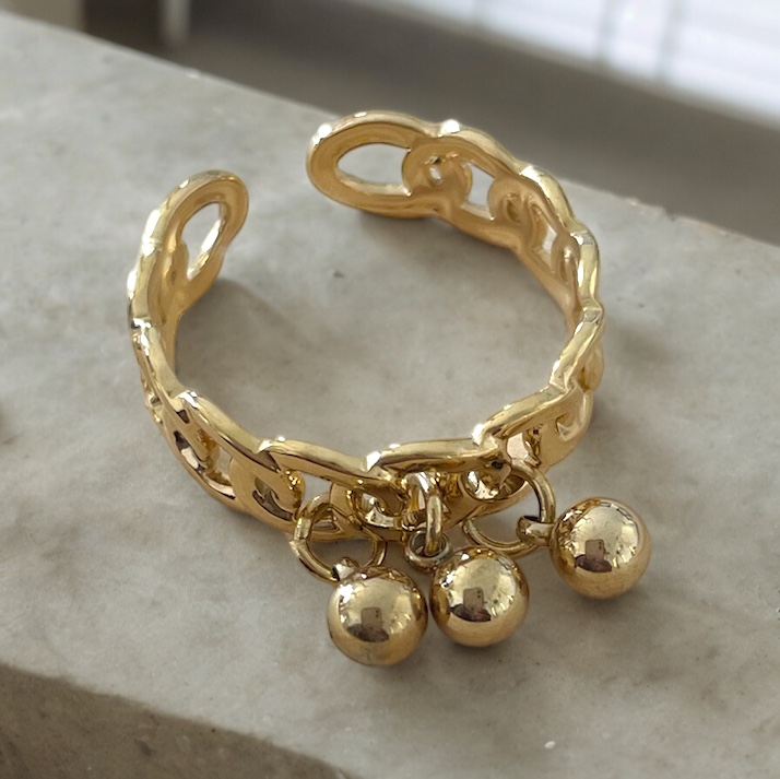 Bague acier inoxydable "Alba" – fait main | Côte d’Azur