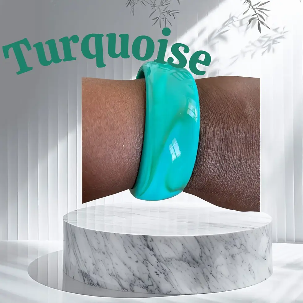 Miniature : Bracelet en Résine Épais et Robuste  Bijou Tendance Femme  Design Moderne et Artisanat de Qualite