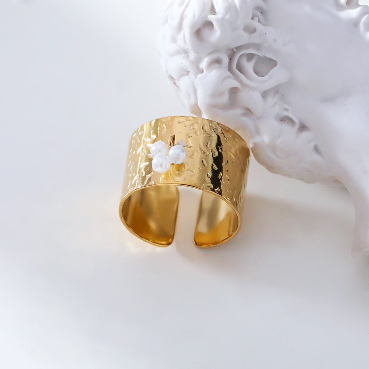 Bague acier inoxydable "Alia" – fait main | Côte d’Azur