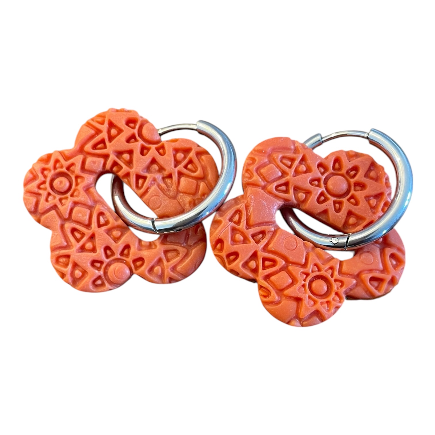 Boucles d’oreilles pâte fimo "Ondine" – fait main | Côte d’Azur