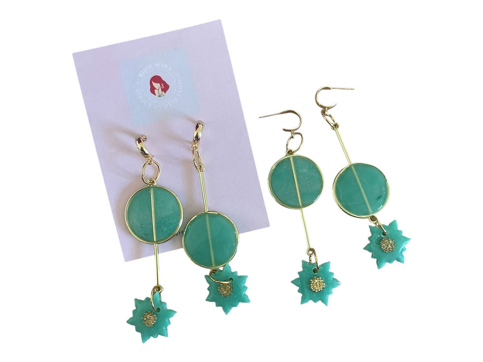 Boucles d’Oreilles “Soraya”  Boucles d’Oreilles Pâte Fimo Artisanales & Chic  Bijou Tendance Femme 2026