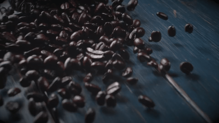 High-speed coffee bean motion captured with Phantom camera and Bolt motion control for cinematic commercial beverage campaign