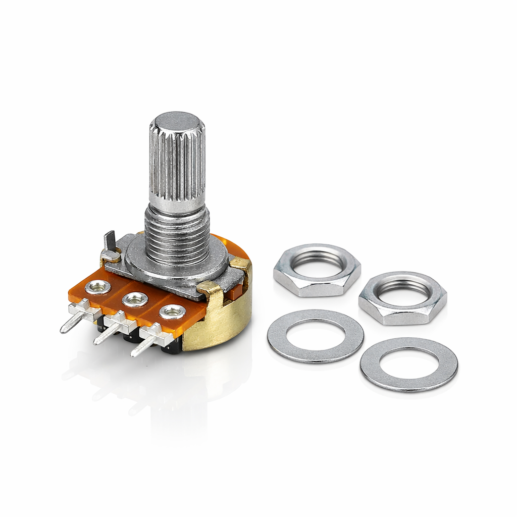 WH148 3Pin 15mm Linear Potentiometer 10K with Nuts and Washers