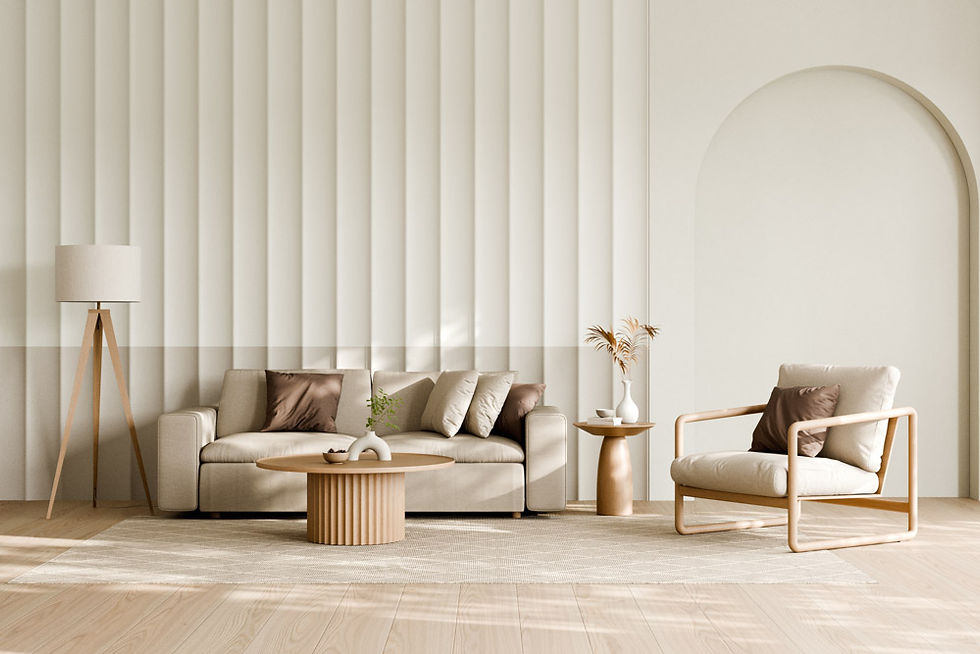 Virtual staging and furniture removal example — Los Angeles apartment styled by House of Pix.