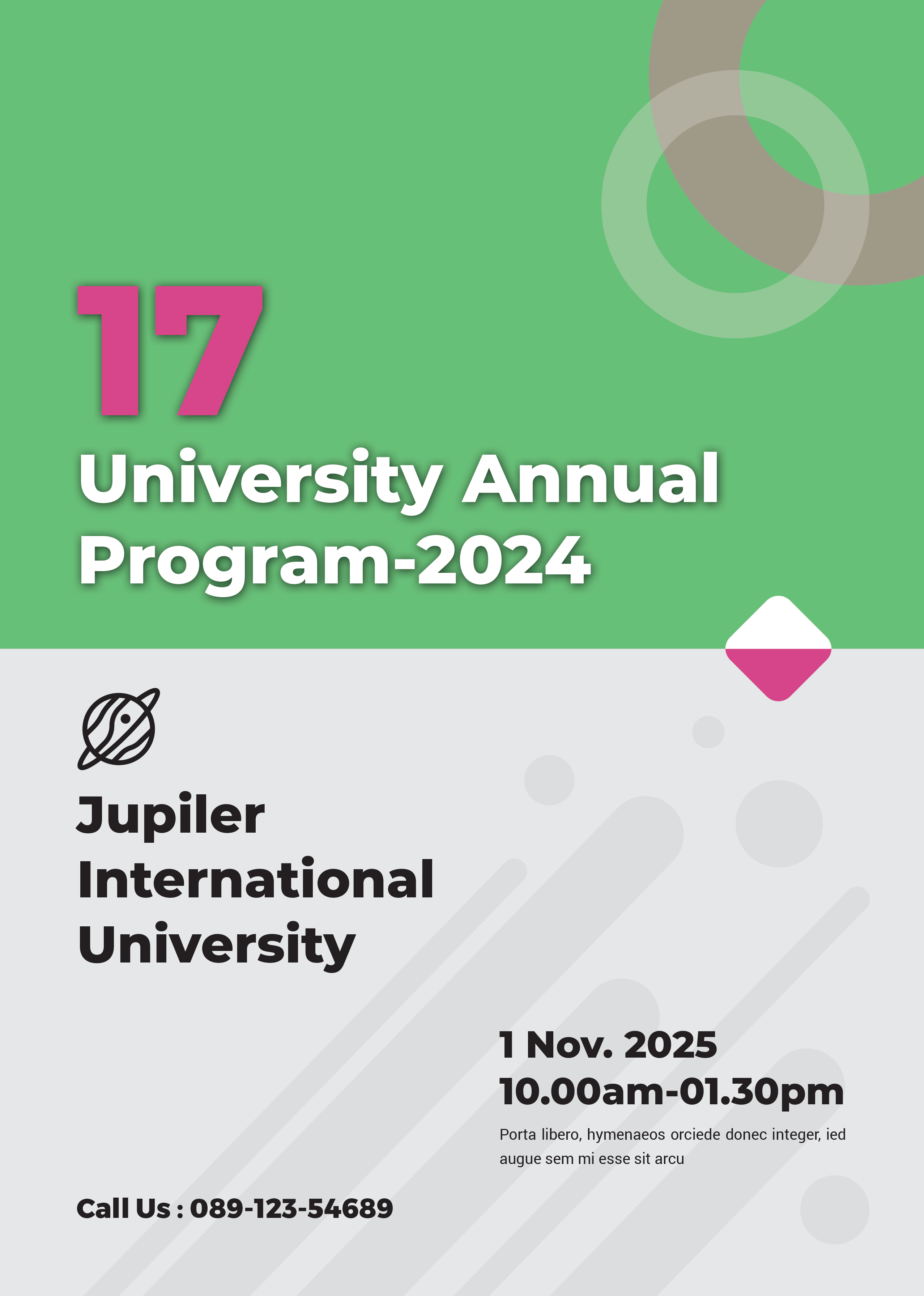 University Event Flyer A4/A5 Compatible