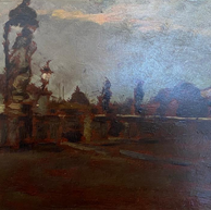 1895. - 1896. Refugium peccatorum (Chioggia), ulje na drvu, 24,5 x 16,5 cm Emanuel Vidovic