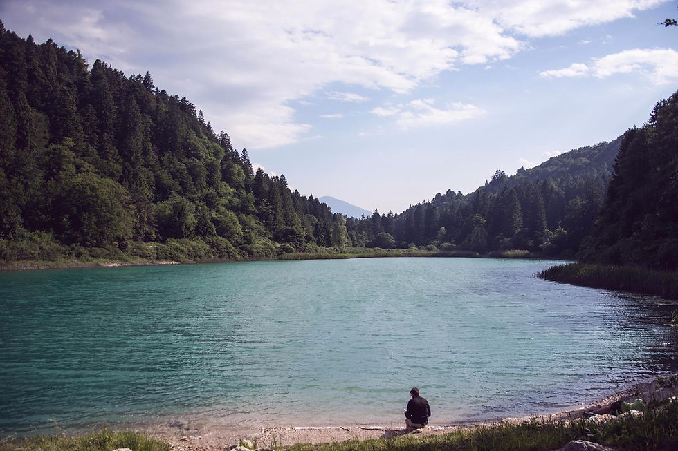 Scorcio del lago Santo