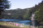 La spiaggia del lago di Lamar