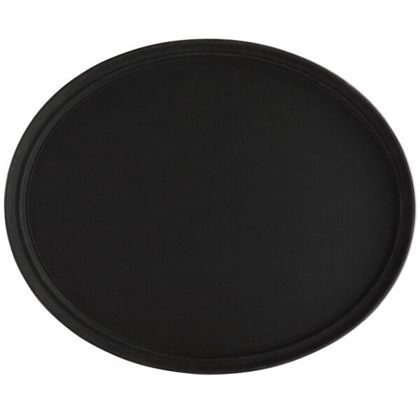 Thumbnail: Non-Skid Round Serving Tray – Black (14" ,16" &  27")