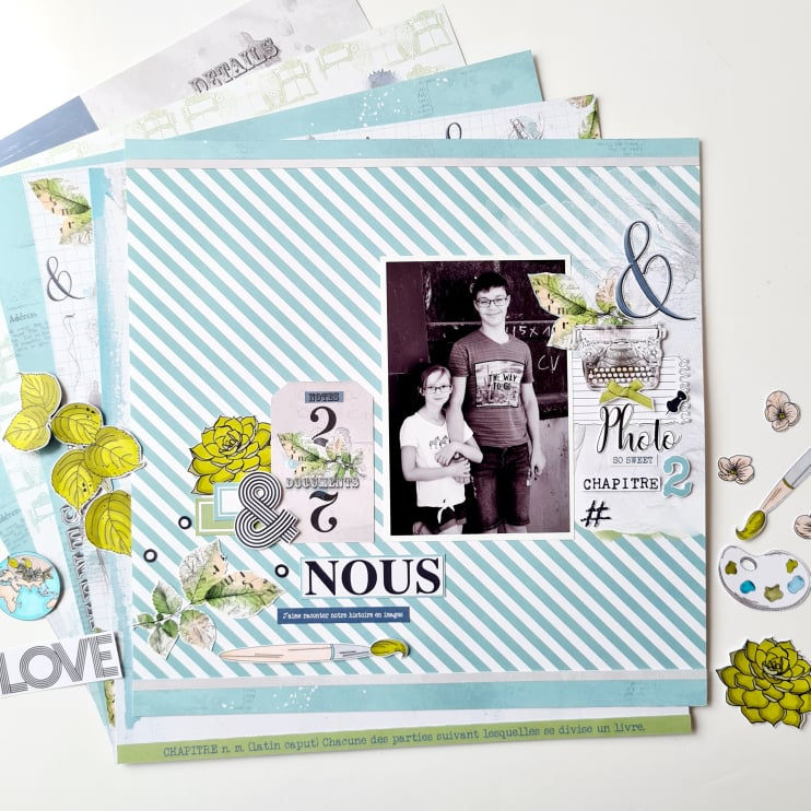 Thumbnail: TAMPONS scrapbooking, Lorelai Design, main, fleur