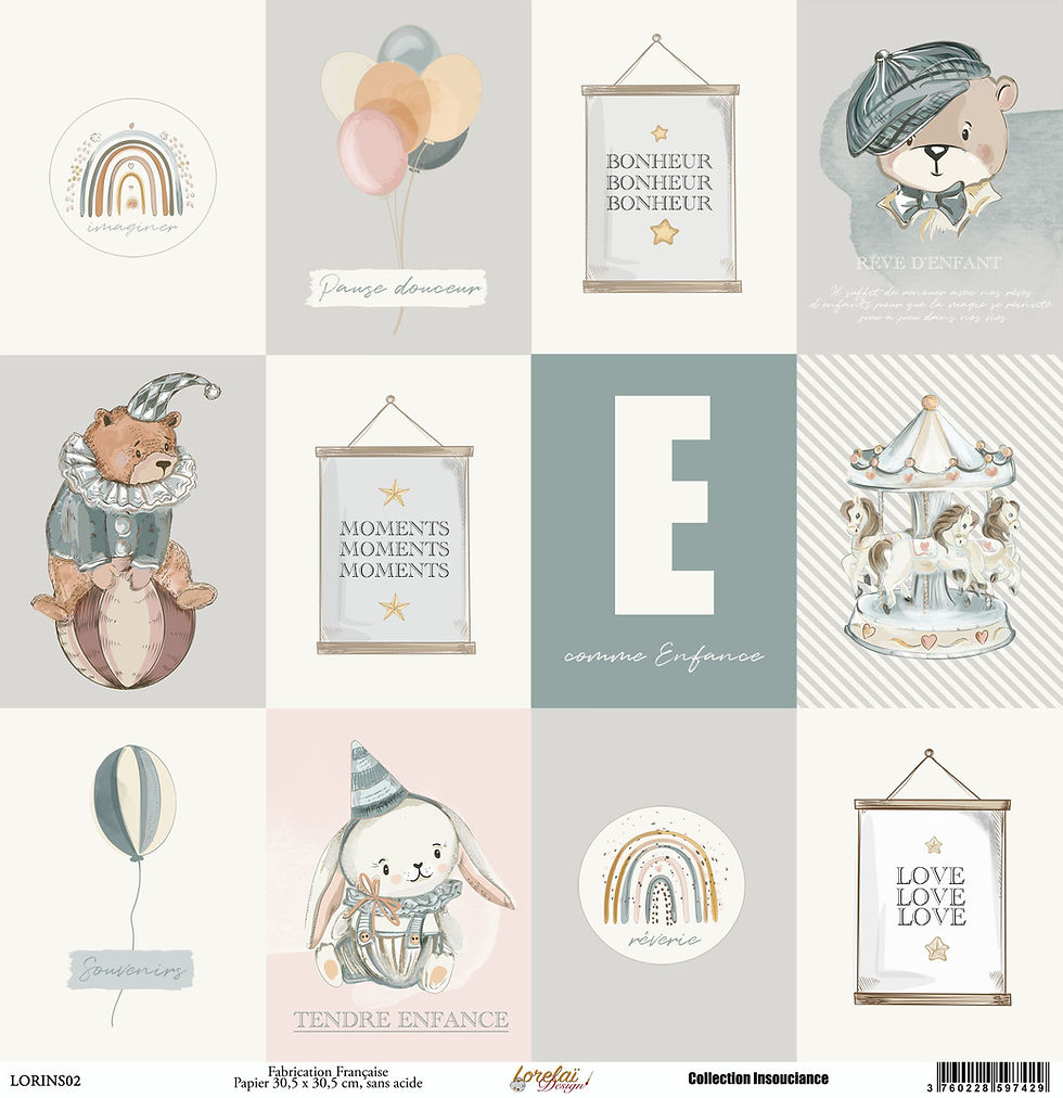 Thumbnail: PACK COLLECTION INSOUCIANCE+ ETIQUETTES A4