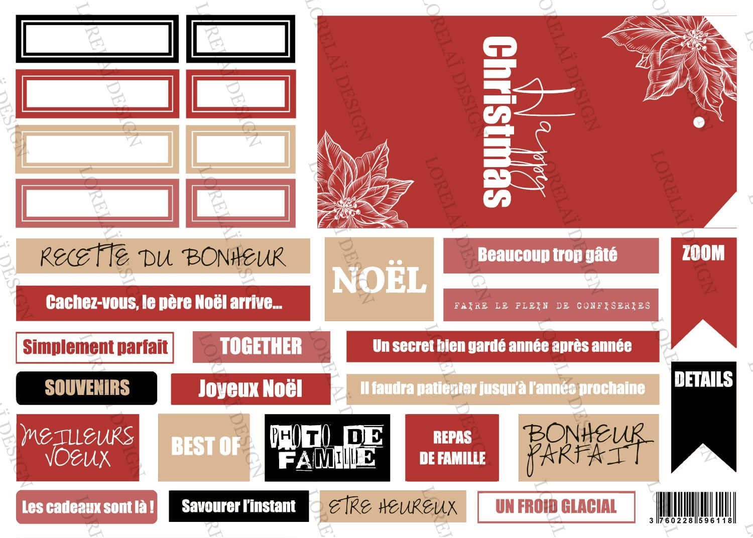 ETIQUETTES A4 PLAISIRS GOURMANDS