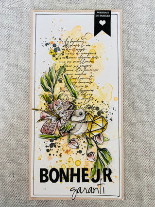 Thumbnail: Papiers 05 de la collection Petit coin de paradis, scrapbooking