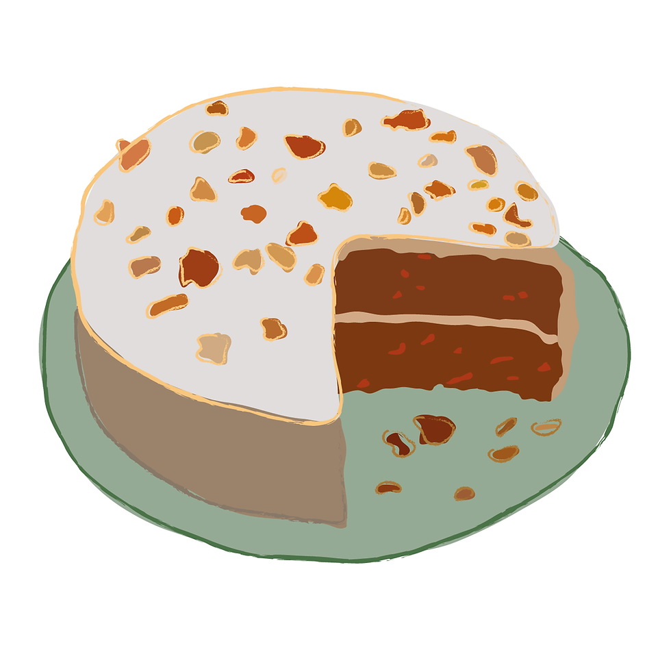 Light and fluffy carrot cake with cream cheese frosting