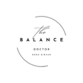 Logo of The Balance Doctor, a lifestyle medicine and mind-body coaching brand, featuring a clean, balance symbol.