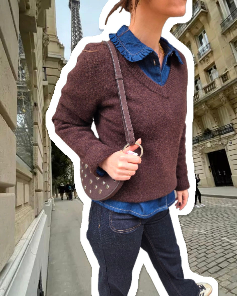 Thumbnail: Katrina V-hals brown