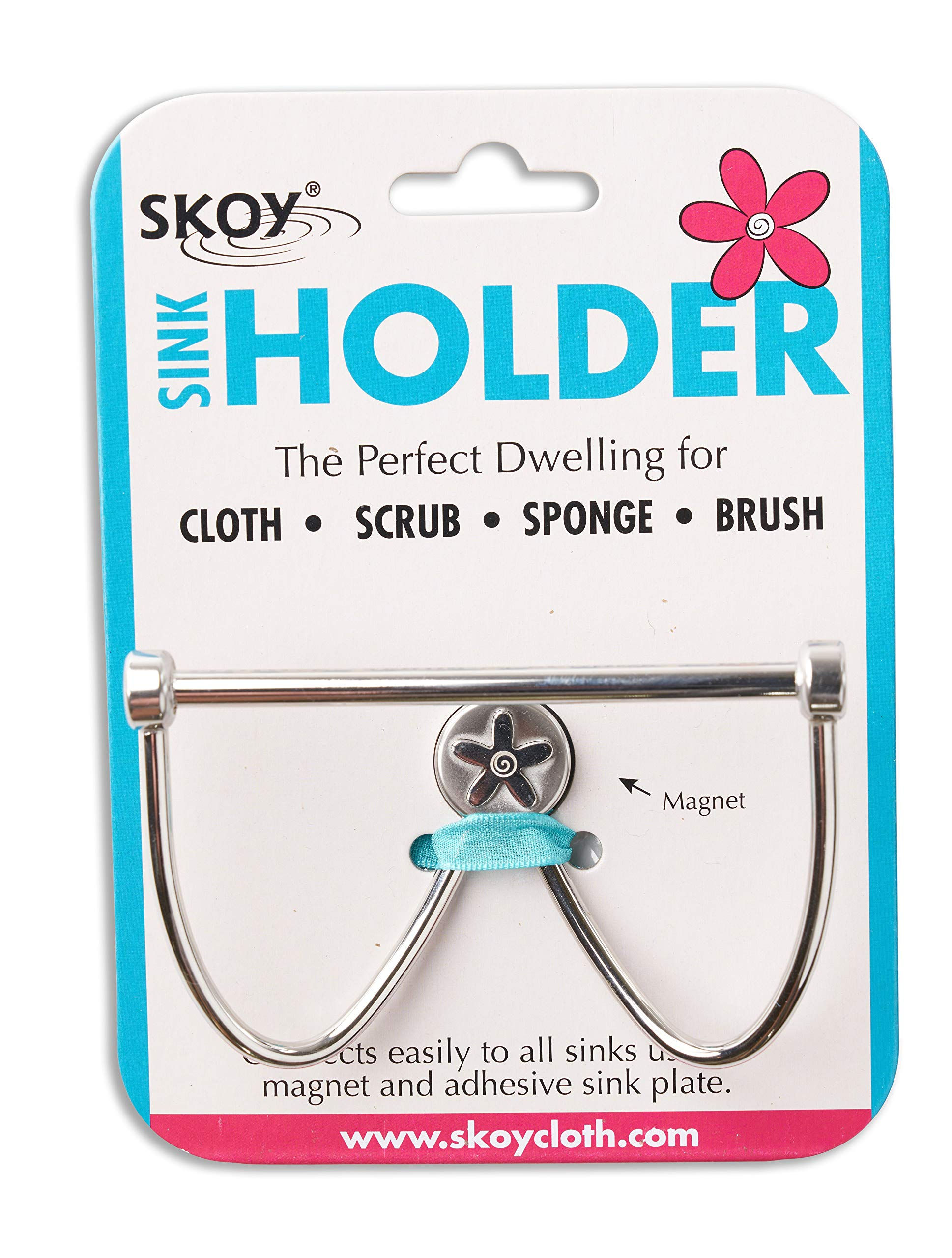 Skoy Sink Holder/Caddy for Kitchen Sink, Premium Stainless Steel, No Suction,...