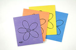 4 mixed colored Skoy cloths