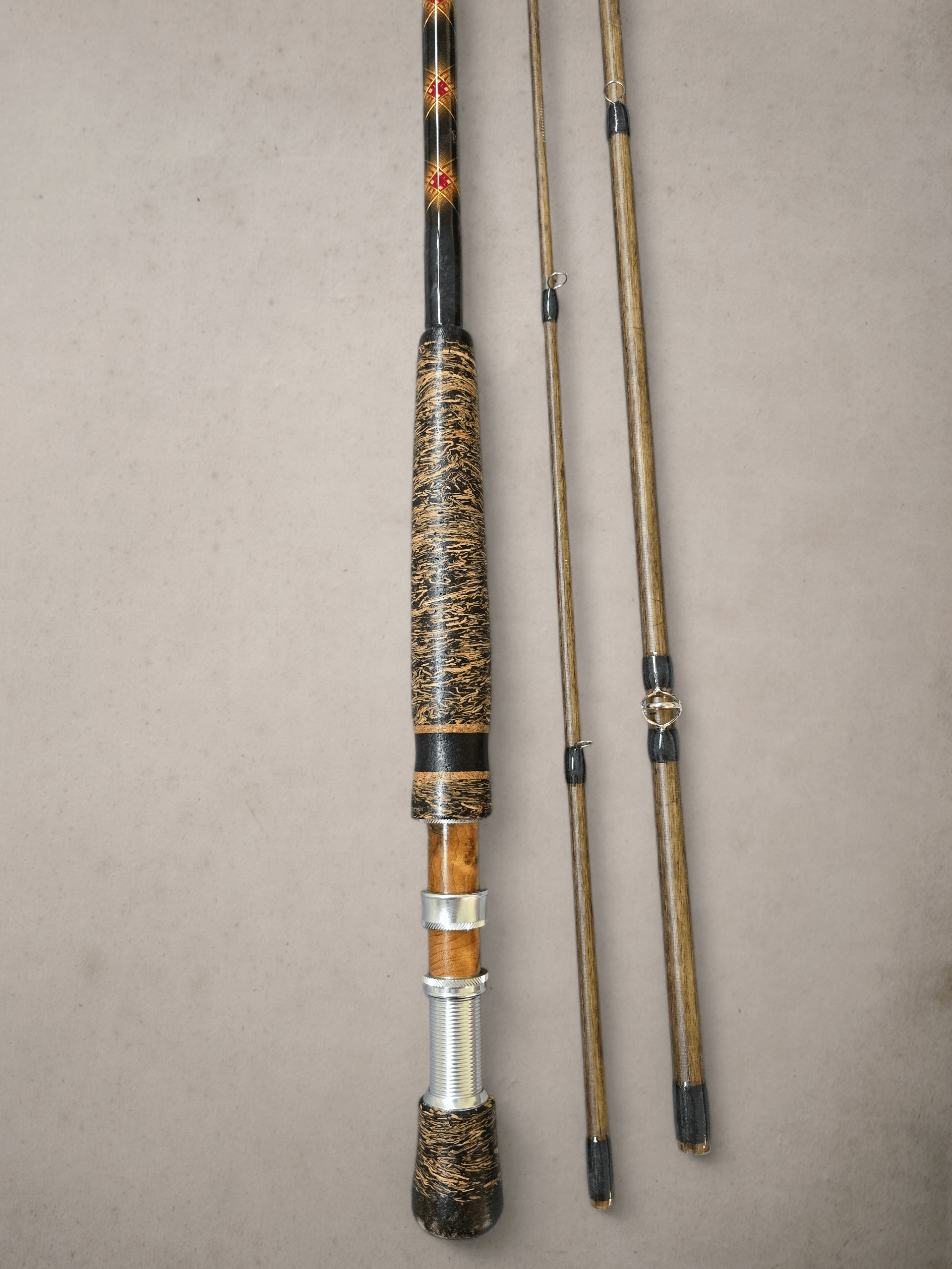 7wt. linen moderate action fly rod