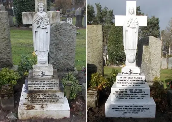 Quality Masonry Services - Headstone Clean