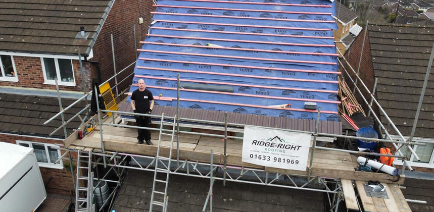 Ridge Right Roofing Replacing Customers Roof
