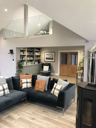Corner sofa in living room