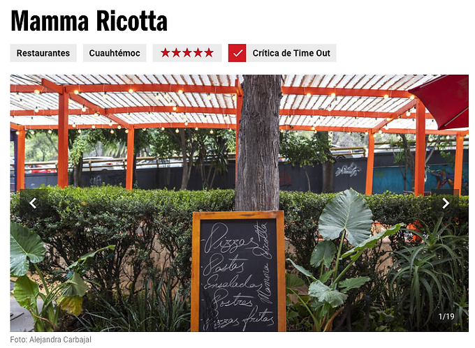 TimeOut CDMX y Mamma Ricotta