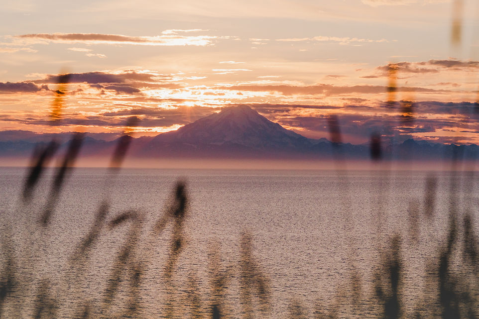 Cook inlet at sunset