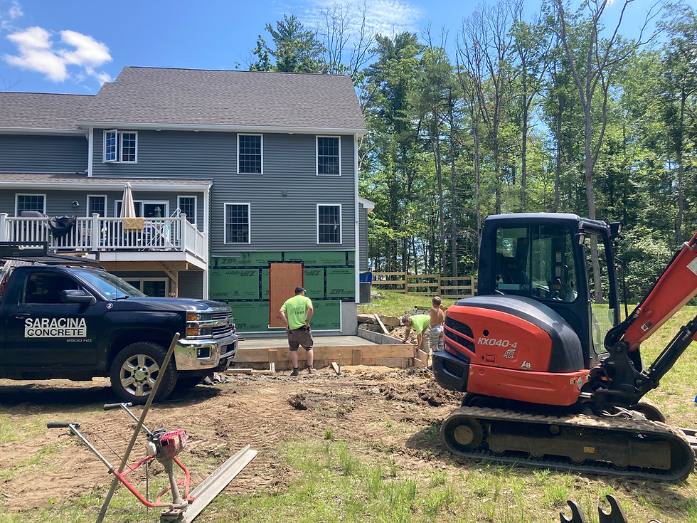 Saracina Concrete hard at work!