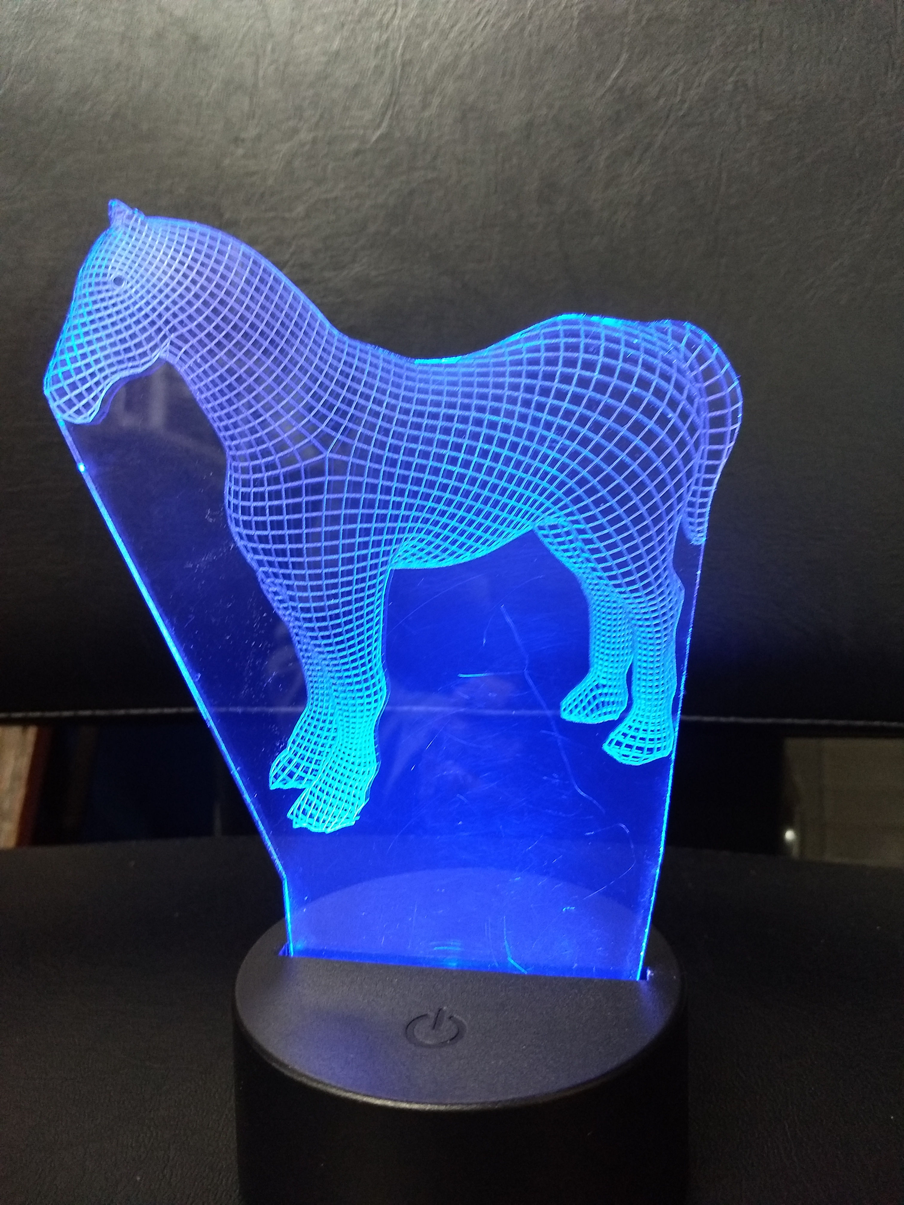 3D horse night light