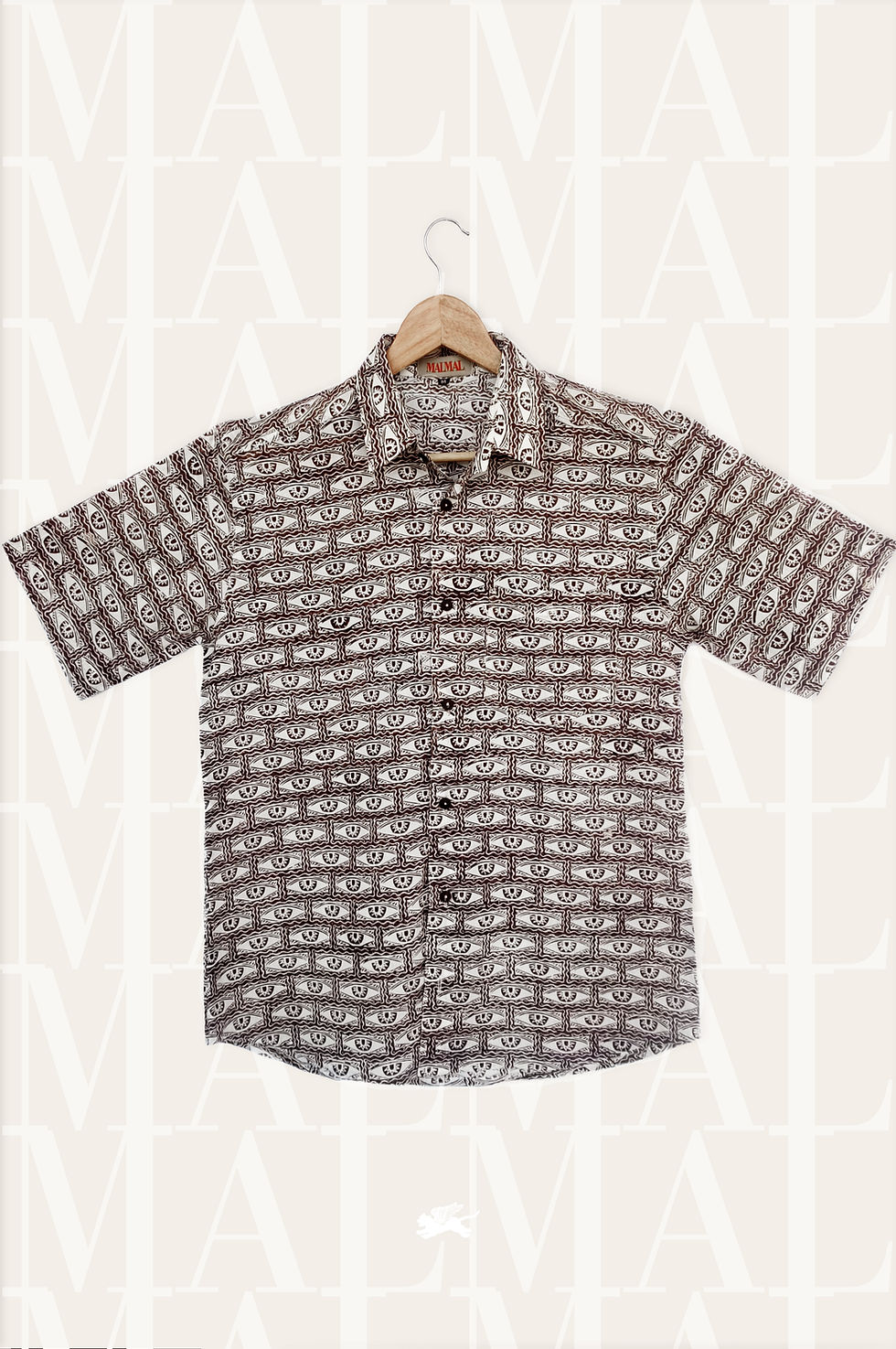 Ikshana Block Printed Half Sleeves Shirt