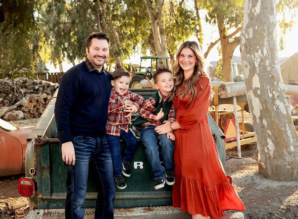 Fall Family pictures with coordinated outfits. Fresno, CA. Captured by Fresno, Ca. best family photographer