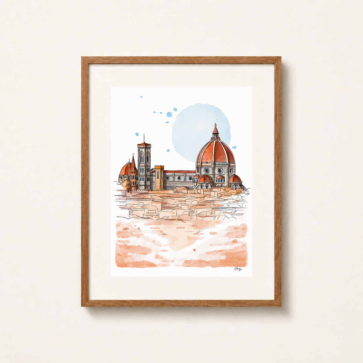 Stampa A4 Oblò - Firenze - Santa Maria del Fiore