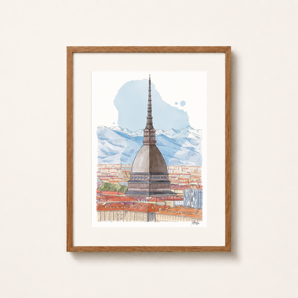 Stampa A4 Oblò - Torino - Mole Antonelliana