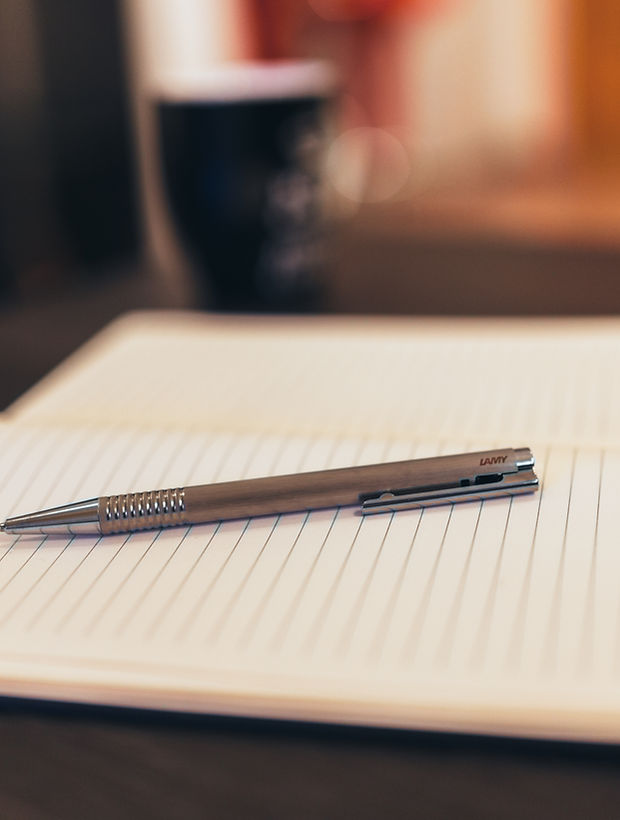Notebook and Pen