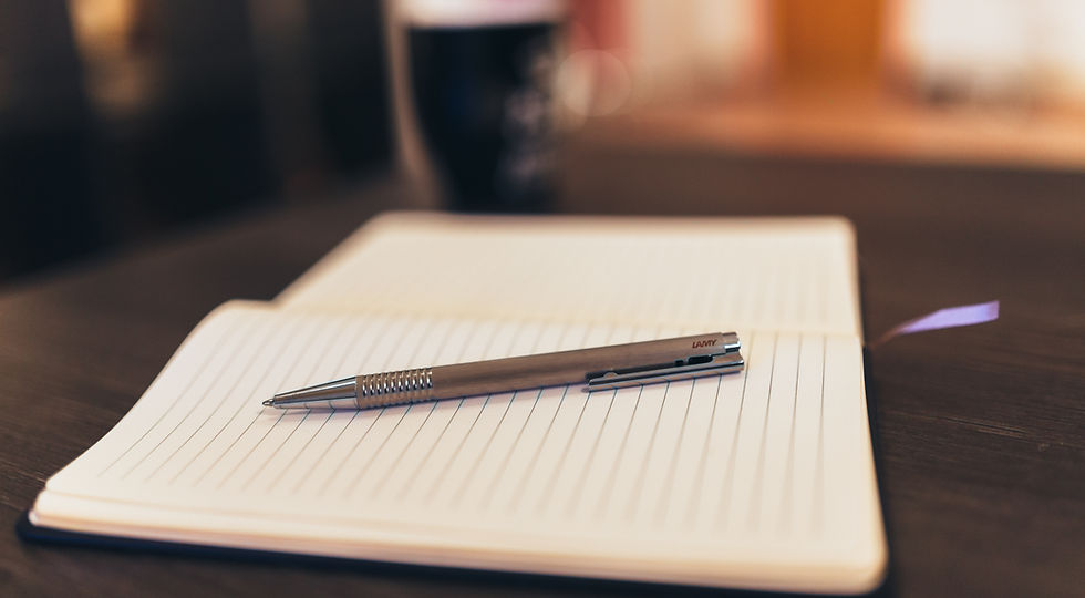 Notebook and Pen