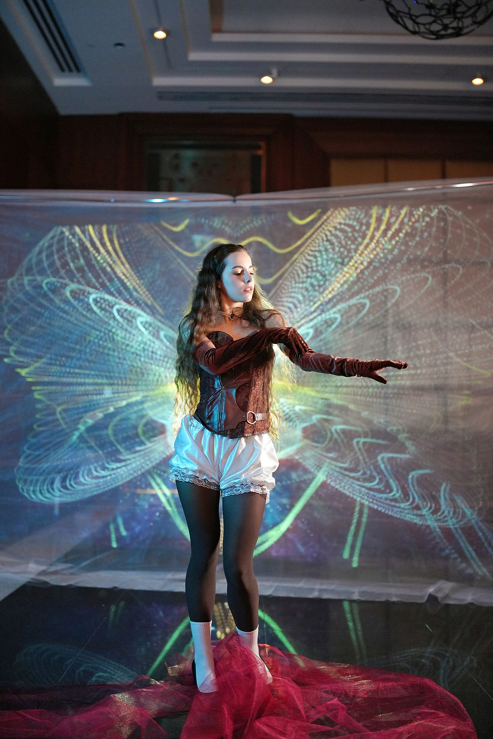 Photo series 'Pink Matters' by Andrey I go, featuring model Serafima Nagovskaya in striking poses and vibrant pink-themed aesthetics.