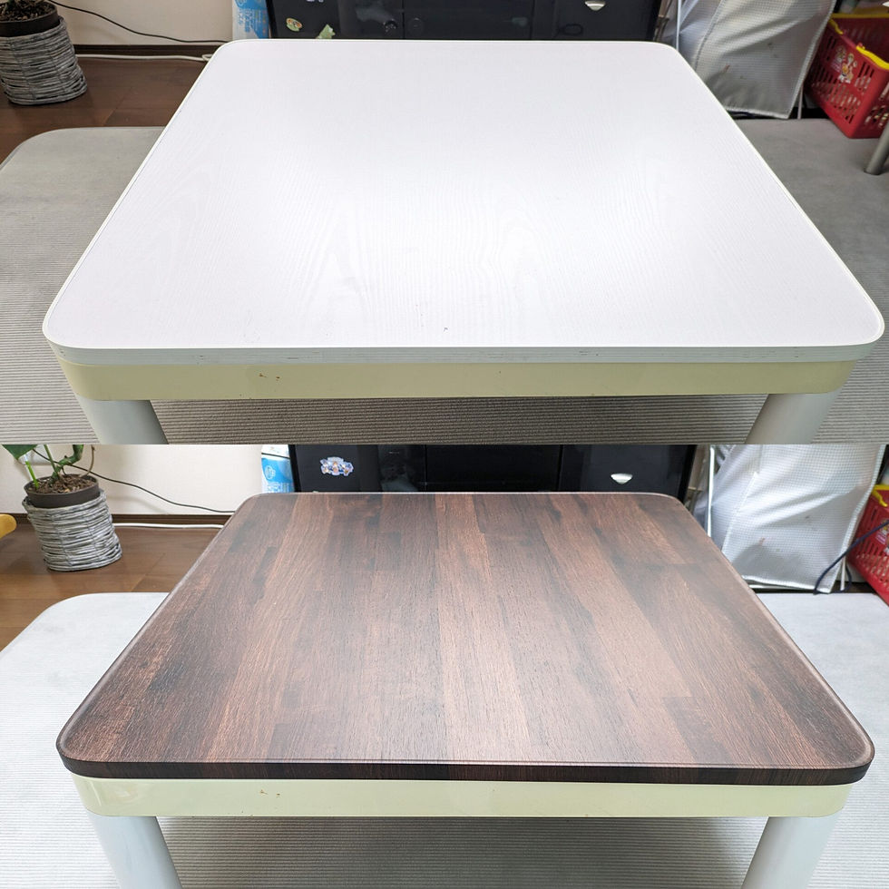 ダイノックシート　木目調　こたつ9