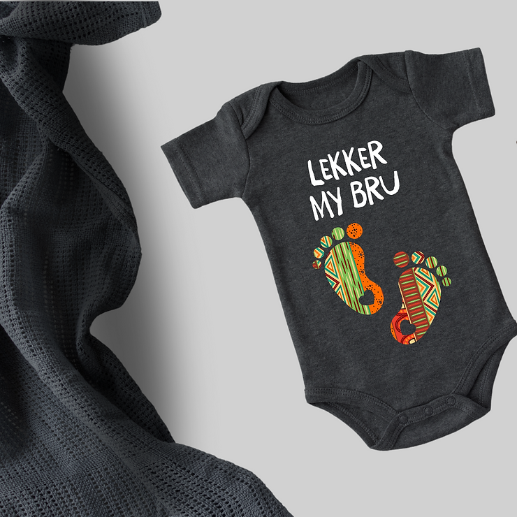 Buy the Lekker May Bru Baby Grow here