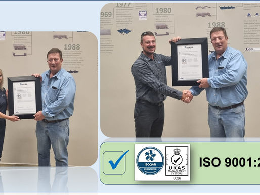 GRS achieves ISO 9001:2015 Certification. ISOQAR AFRICA
