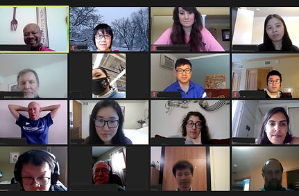 English students in conversation virtually
