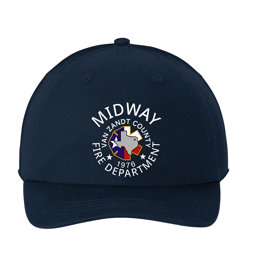 Midway Fire - Washed Twill Cap with Embroidered Logo