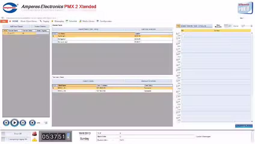 Amperes PMX II (LAN) Web Interface