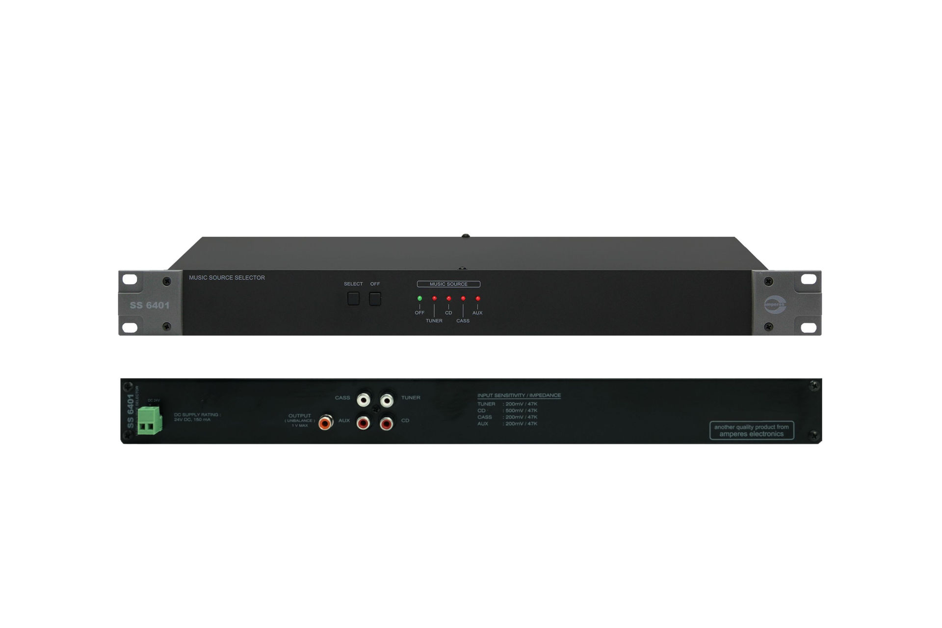 Amperes SS6401 Front & Rear View (EOL)
