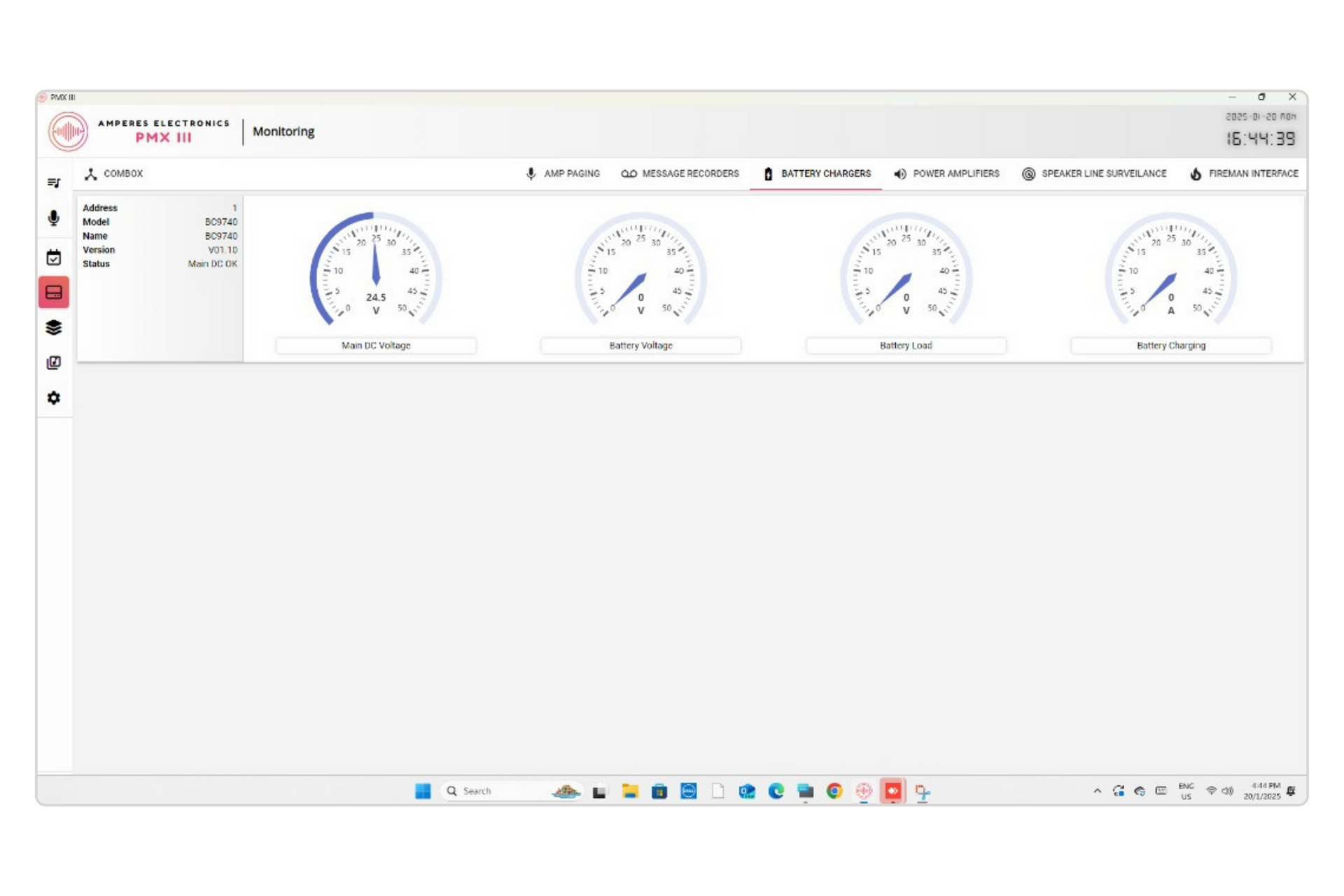 Amperes PMX III Web Interface - Remote Monitoring