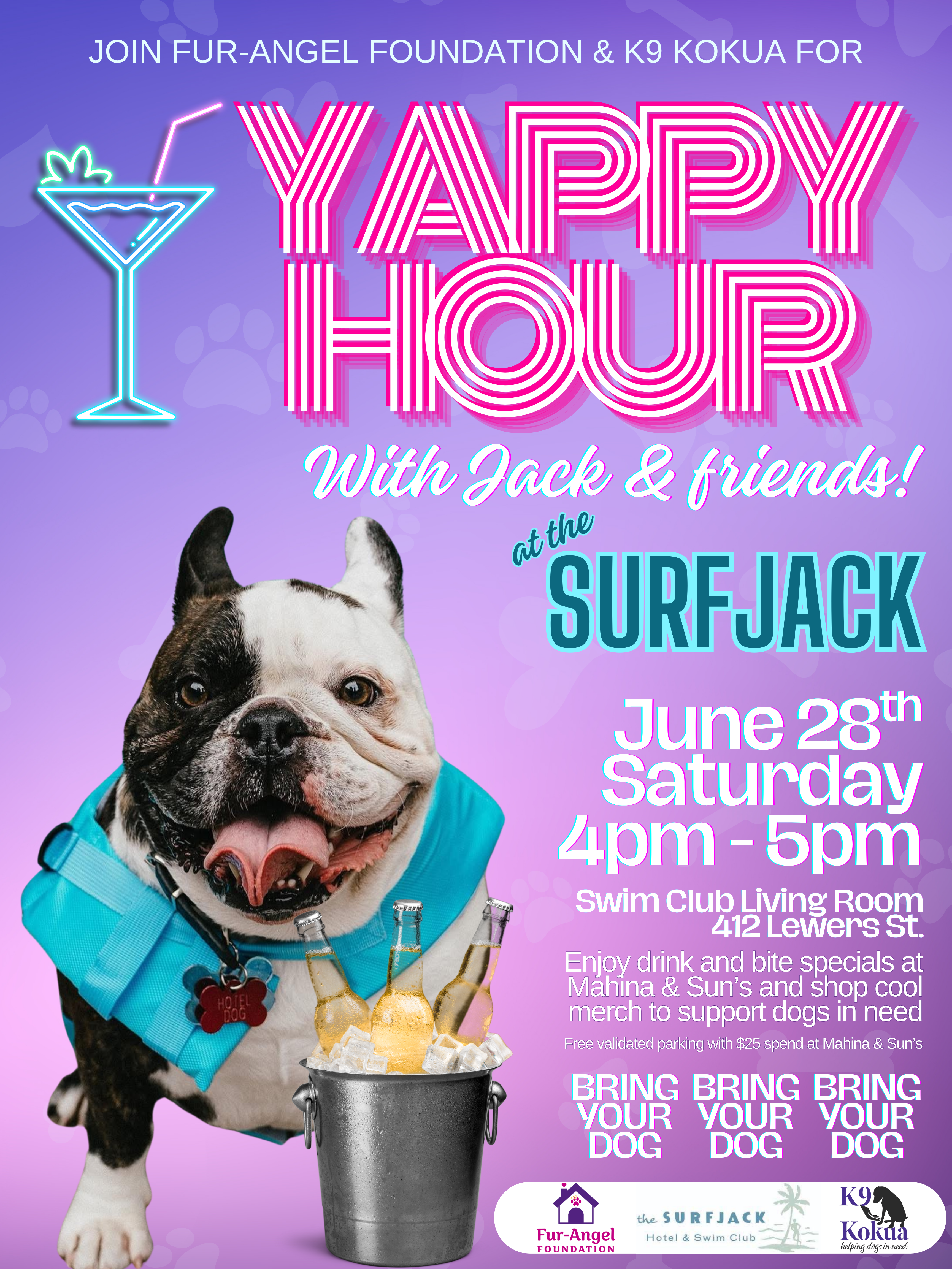 Yappy Hour with Jack & Friends at the Surfjack Hotel