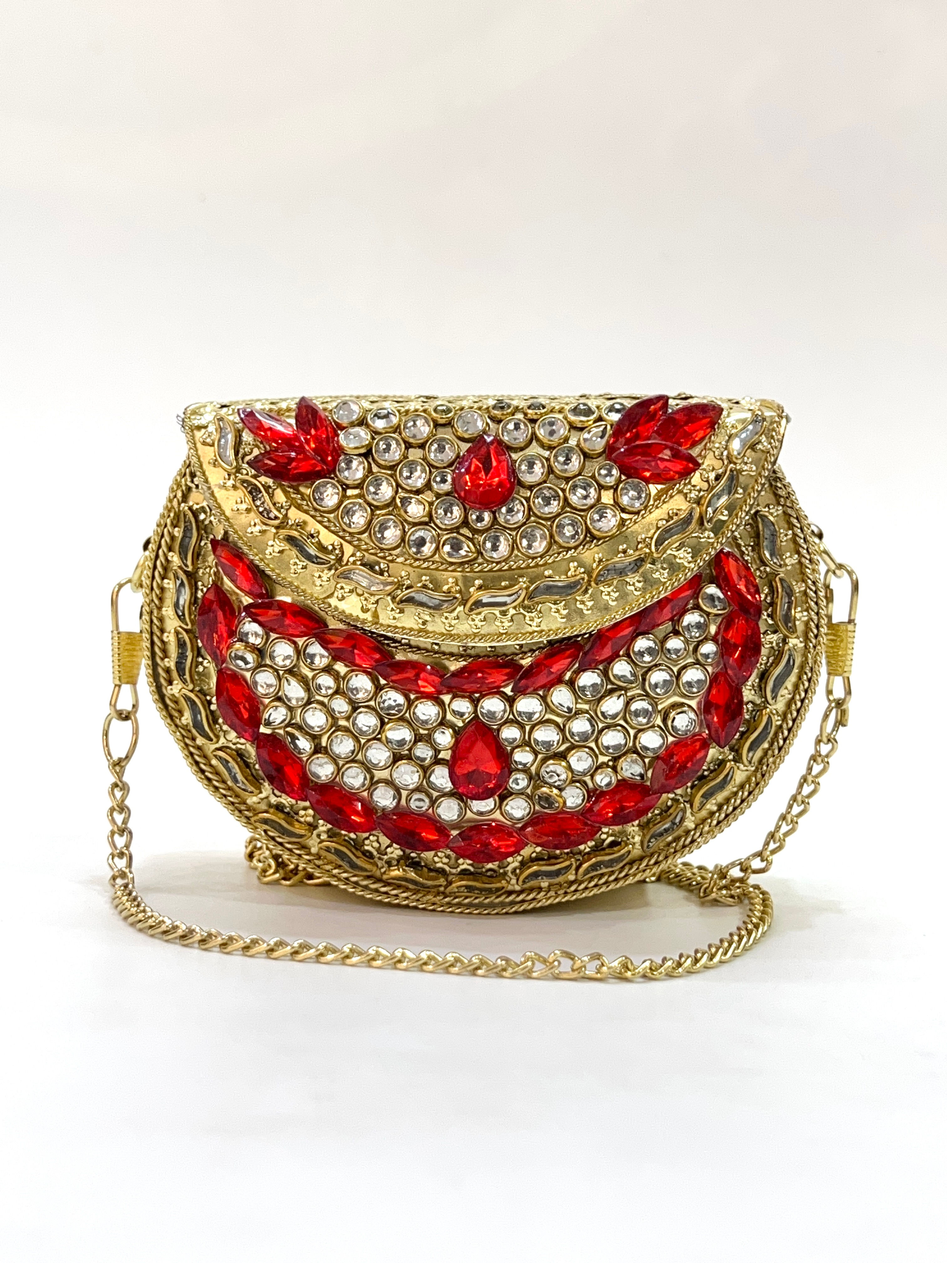 Lily Royale Kundan Clutch