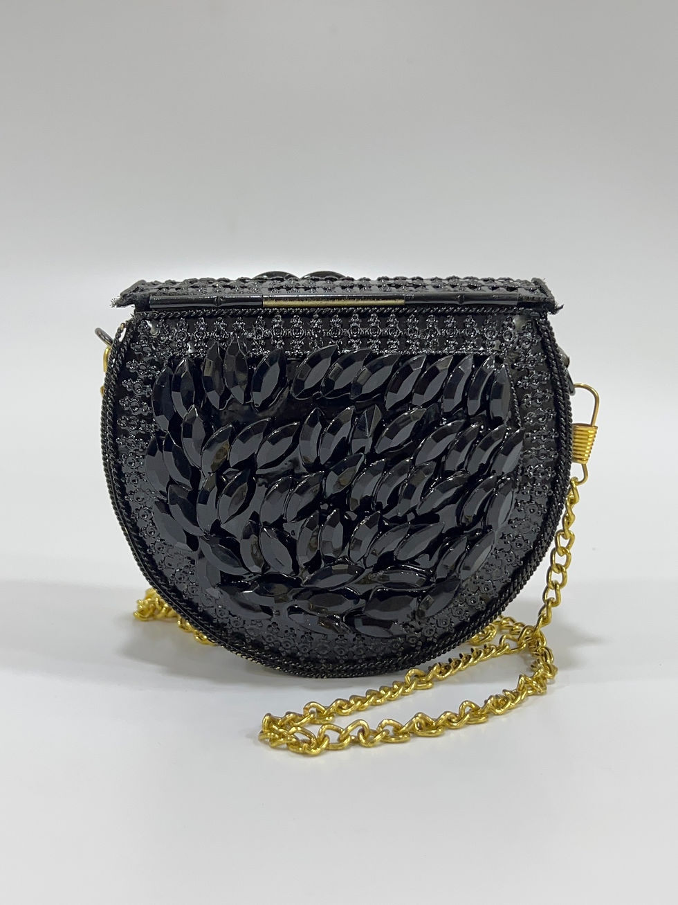 Thumbnail: Sparkling Handmade Kundan Mosaic Celebration Clutch