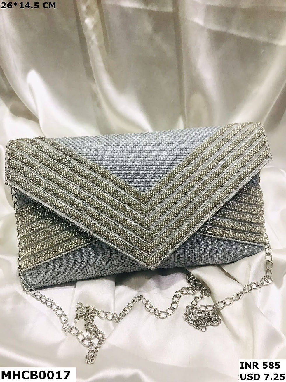 Thumbnail: Luxury Handmade Crystal Clutch Bag – Bridal & Party Accessory
