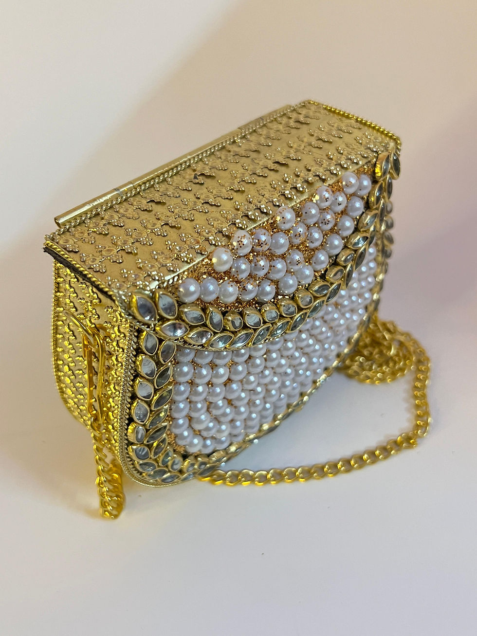 Thumbnail: Heritage Handmade Kundan Mosaic Handbag
